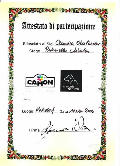 Hundesalon Anders! Zertifikat 4